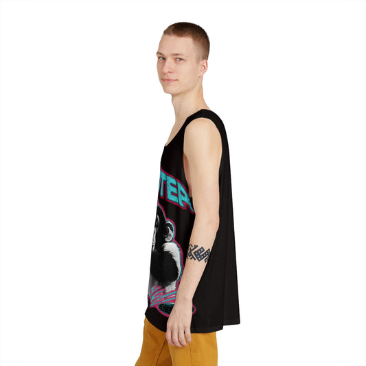 Retro Skate Punk Tank Top — Neon Gorilla "Monster" Graphic