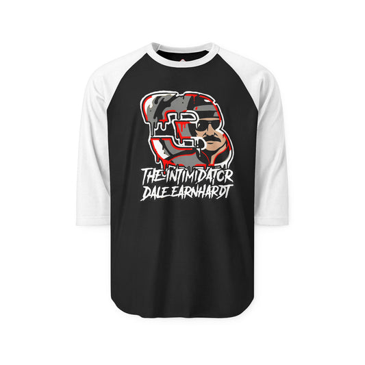 Dale Earnhardt "The Intimidator" Raglan Tee — 3/4 Sleeve Racing Shirt