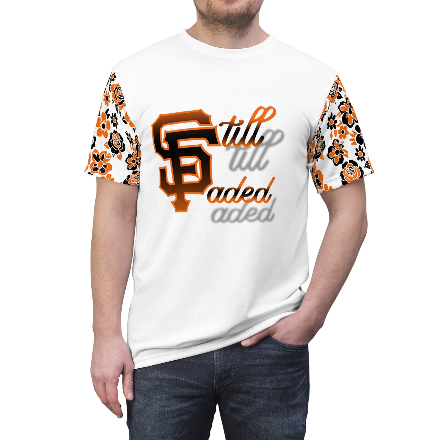 SF Floral Sleeves Tee — "Till I’m All Aced" Graphic Shirt