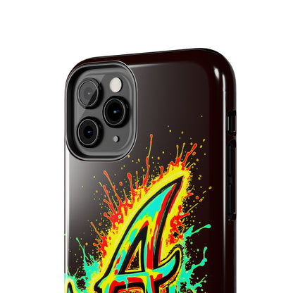 Neon Drip 'A' Graphic Tough Protective Case