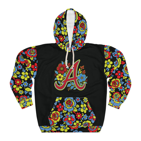 Floral Monogram 'A' Hoodie