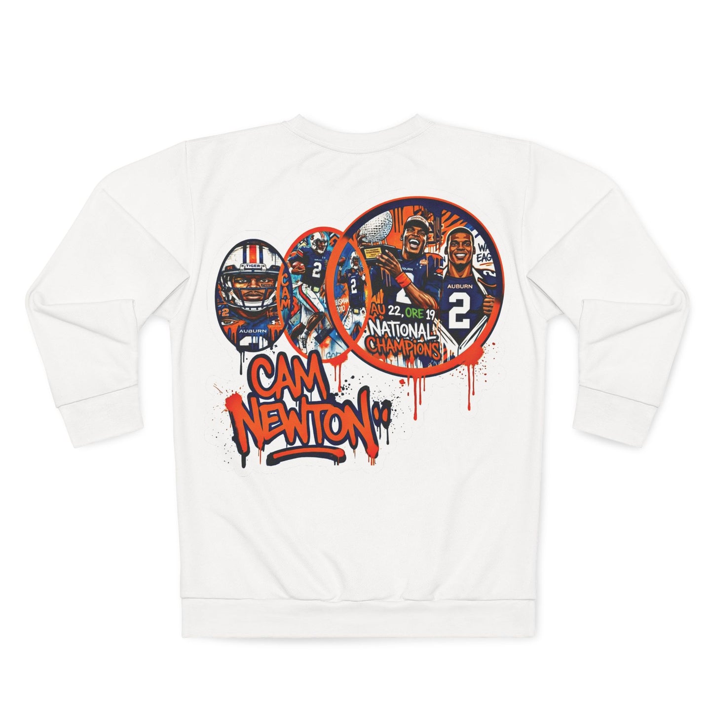 Auburn Cam Newton Graphic Sweatshirt — Retro College Football Crewneck