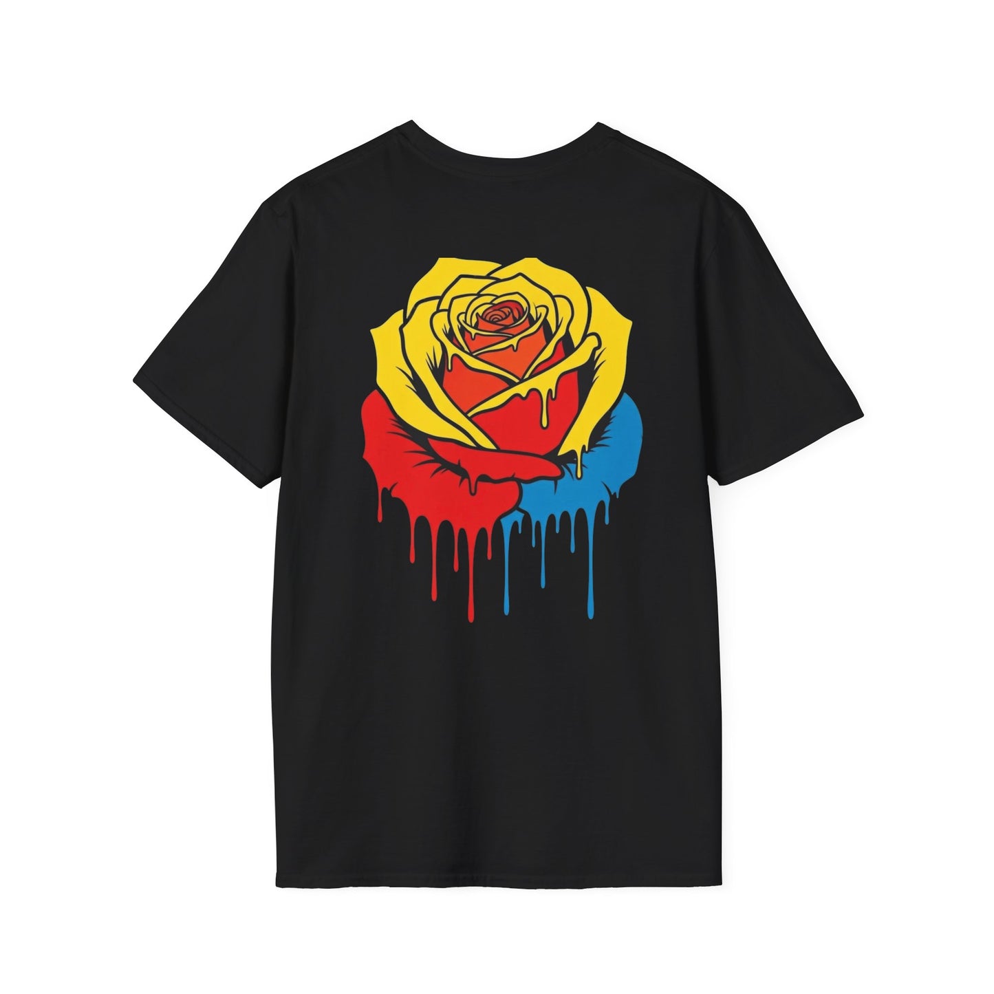 Dripping Tricolor Rose T-Shirt