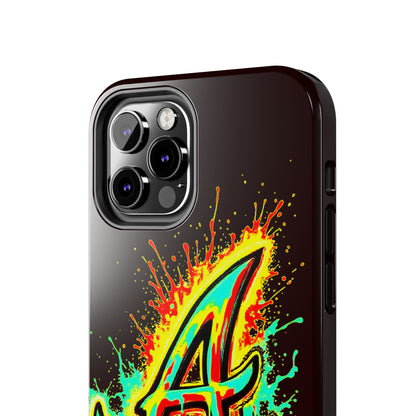 Neon Drip 'A' Graphic Tough Protective Case