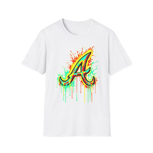 Atlanta Braves Paint Drip T-Shirt