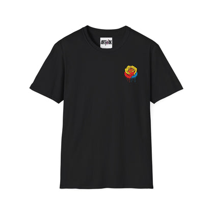 Dripping Tricolor Rose T-Shirt