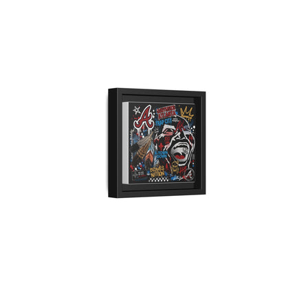 Atlanta Braves Urban Graffiti Matte Canvas Print (Framed)
