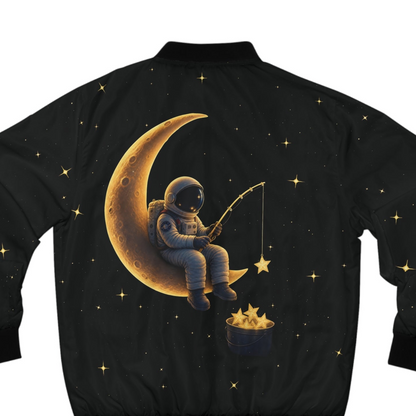Astronaut on Moon Bomber Jacket