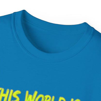 Raccoon Stealing the World Tee — 'Stealing the World' Graphic T-Shirt