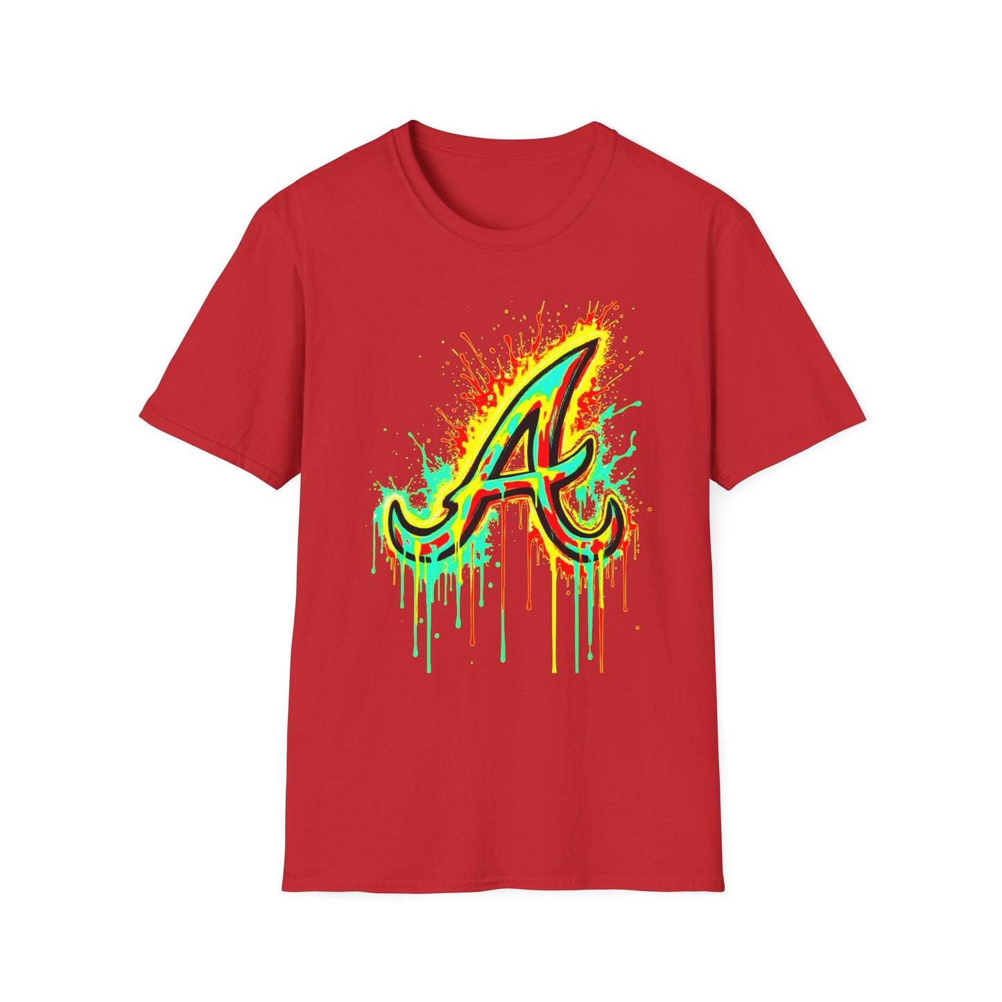 Atlanta Braves Paint Drip T-Shirt