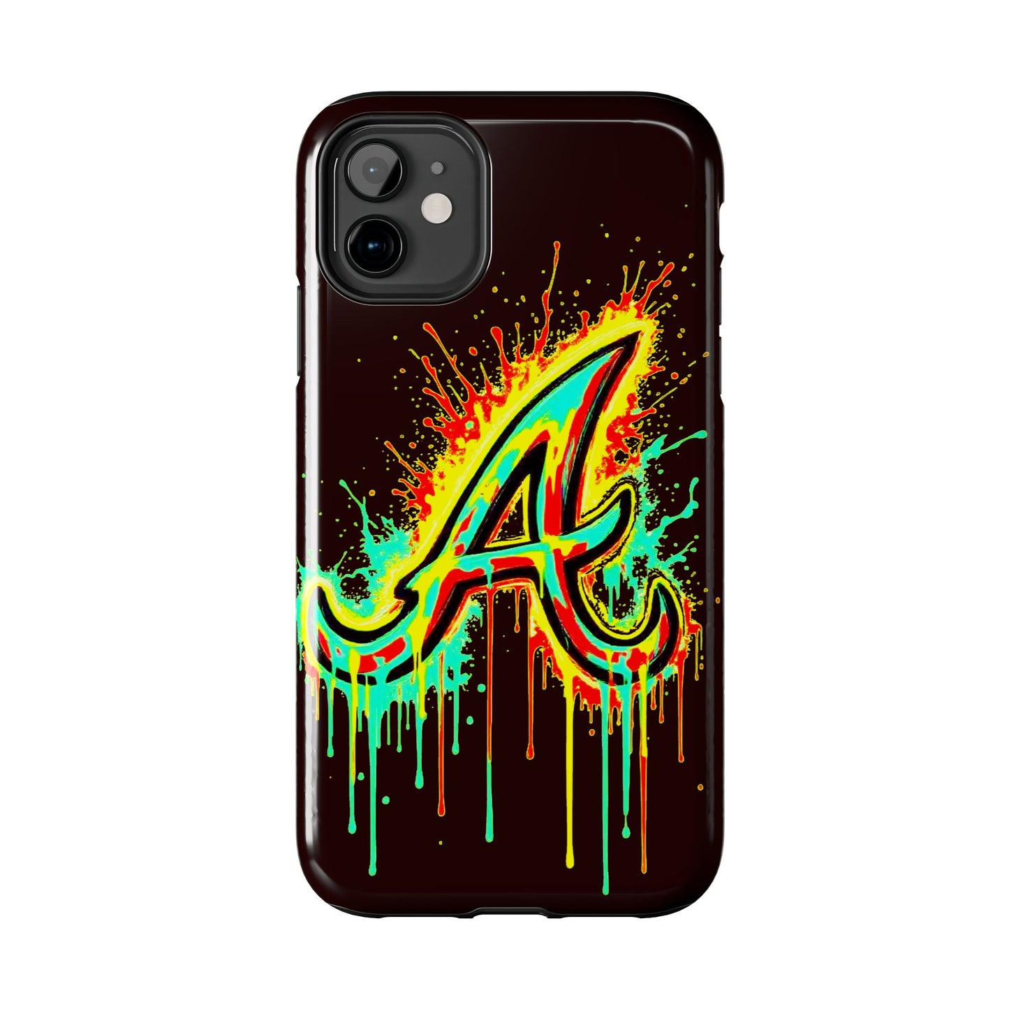 Neon Drip 'A' Graphic Tough Protective Case