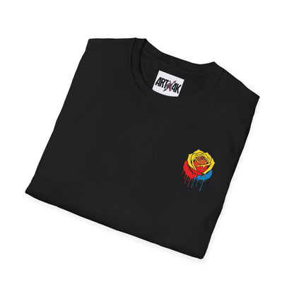 Dripping Tricolor Rose T-Shirt