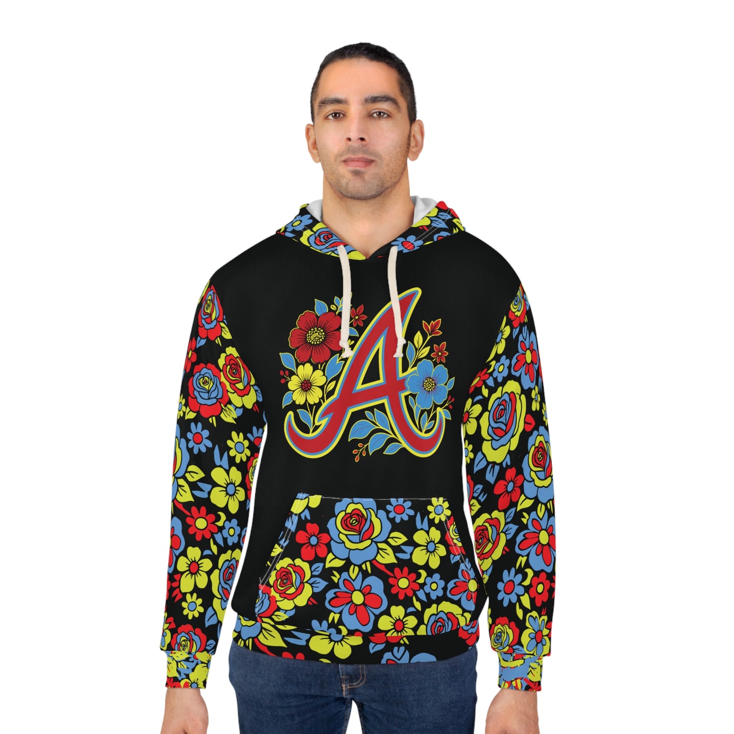 Floral Monogram 'A' Hoodie