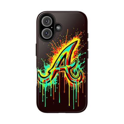 Neon Drip 'A' Graphic Tough Protective Case