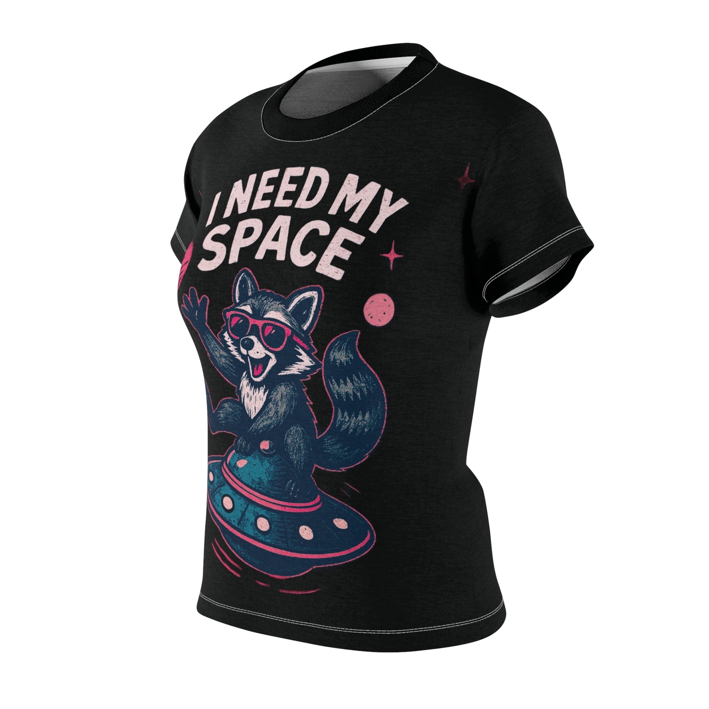 I Need My Space Raccoon UFO Tee