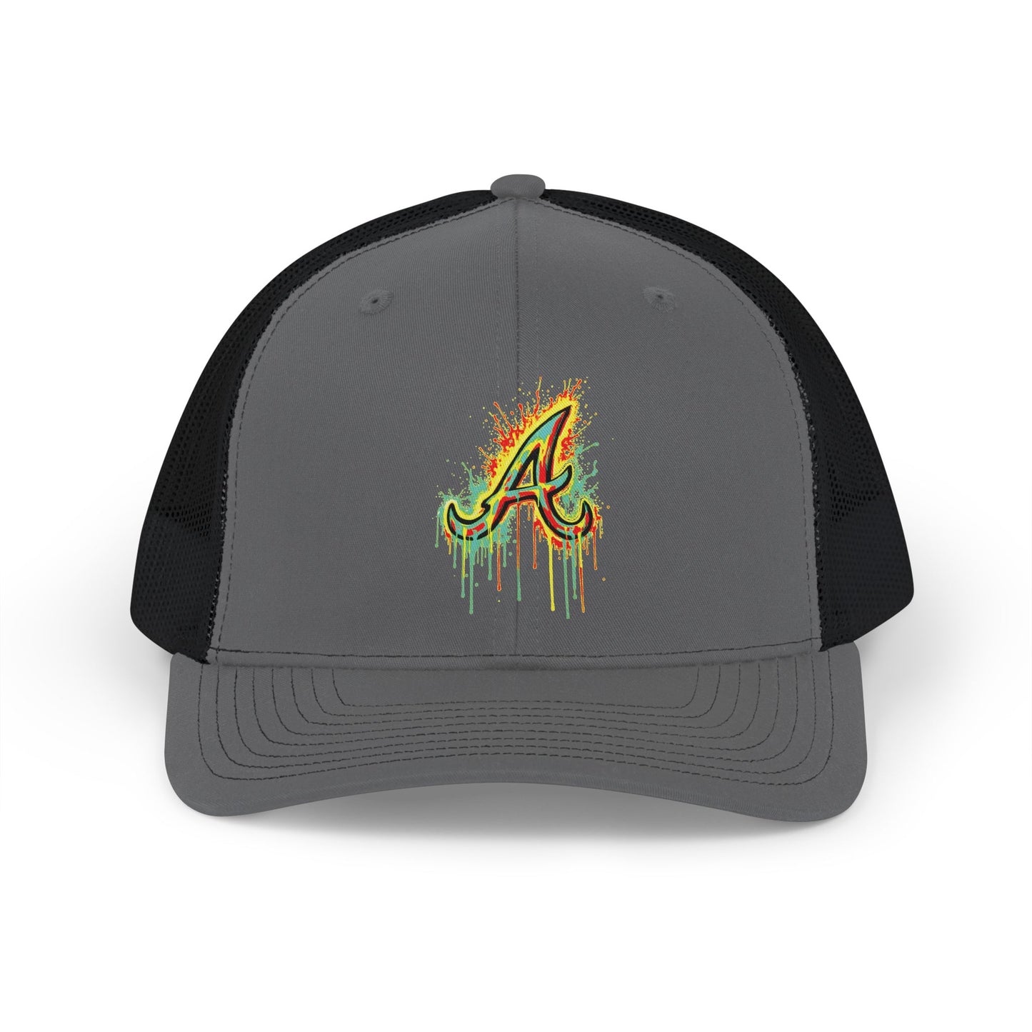 "A" Paint Drip Richardson Snap Hat