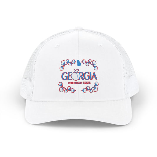Georgia Cotton Circle Snapback Trucker Cap