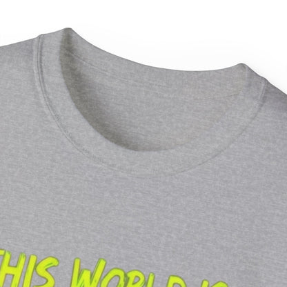 Raccoon Stealing the World Tee — 'Stealing the World' Graphic T-Shirt
