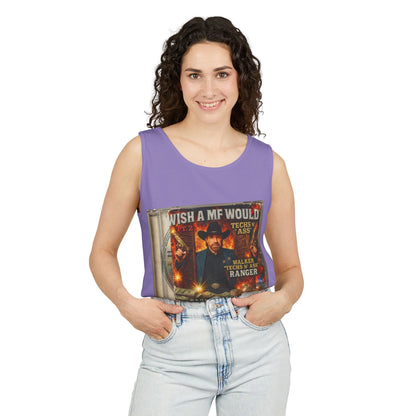 Chuck Norris Mixtape Cover Tank Top — Funny Retro Rap Design