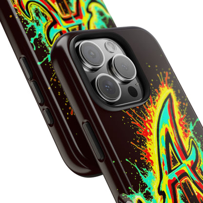 Neon Drip 'A' Graphic Tough Protective Case