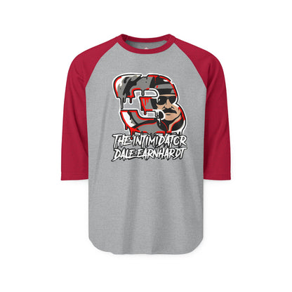 Dale Earnhardt "The Intimidator" Raglan Tee — 3/4 Sleeve Racing Shirt