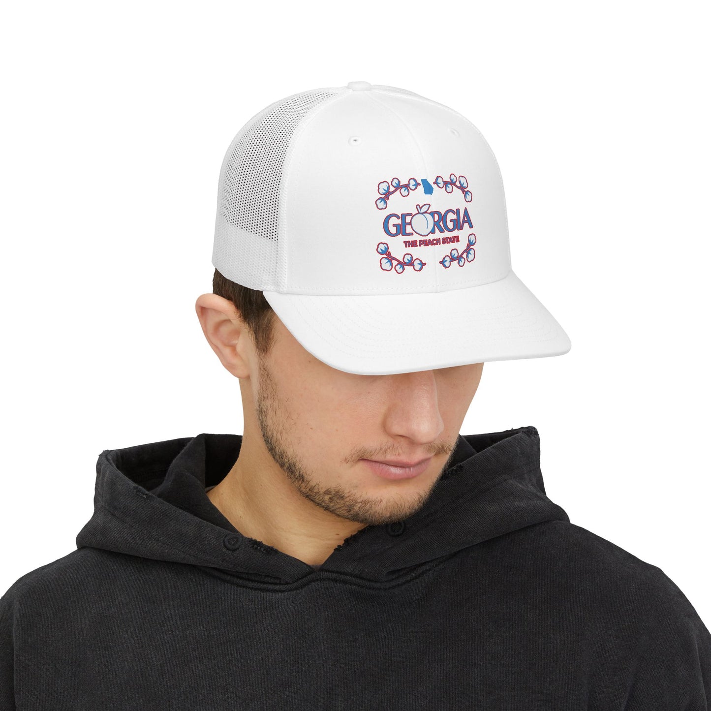 Georgia Cotton Circle Snapback Trucker Cap