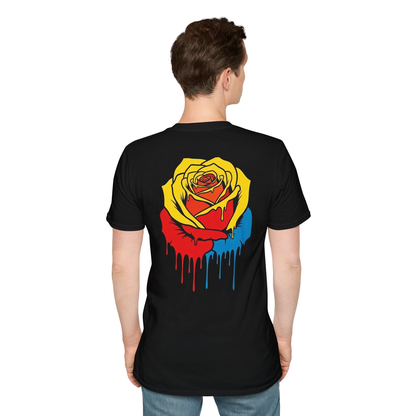 Dripping Tricolor Rose T-Shirt