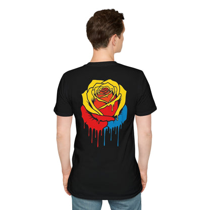 Dripping Tricolor Rose T-Shirt