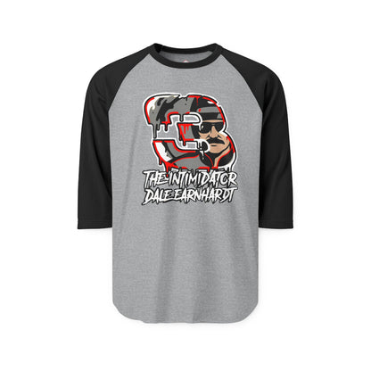 Dale Earnhardt "The Intimidator" Raglan Tee — 3/4 Sleeve Racing Shirt