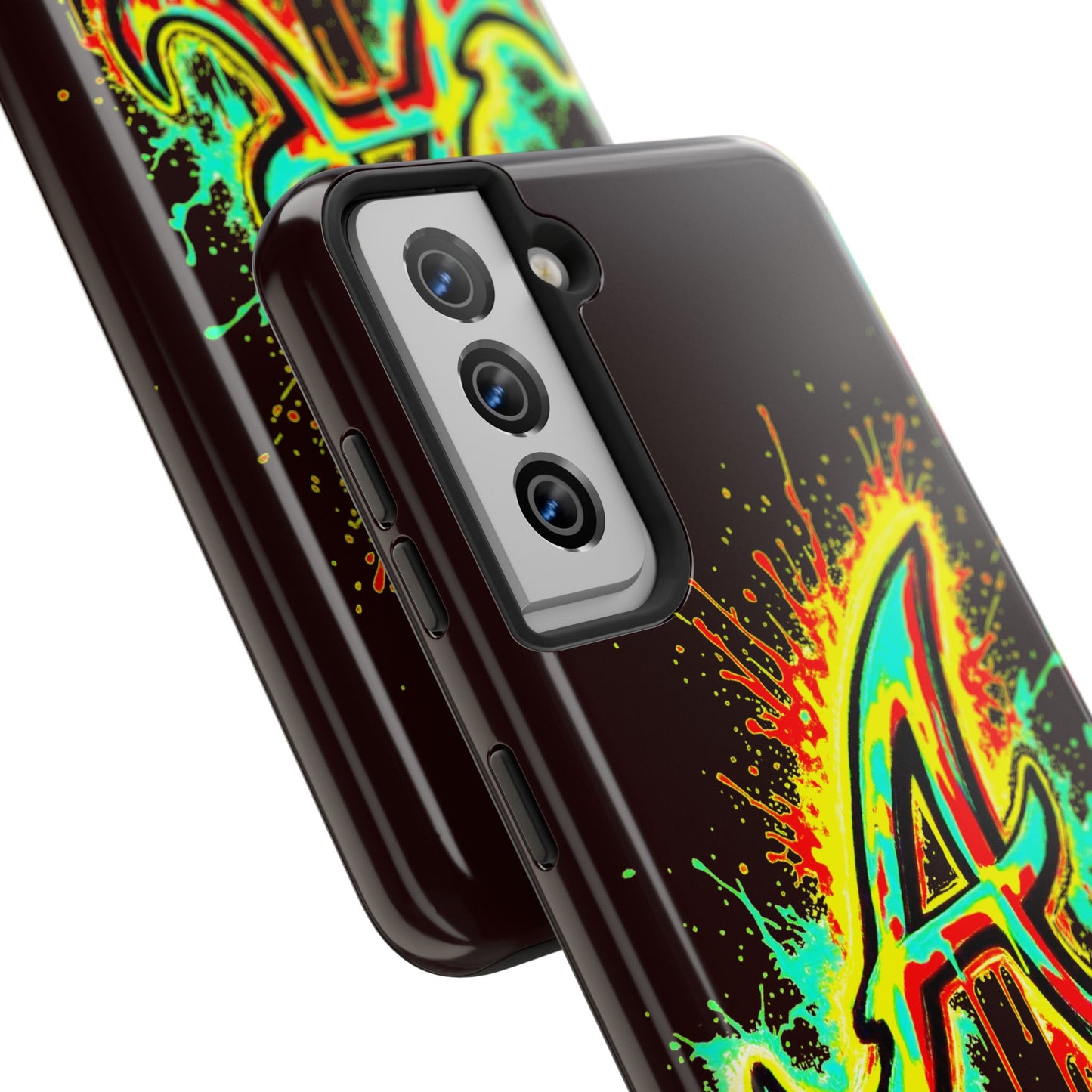 Neon Drip 'A' Graphic Tough Protective Case