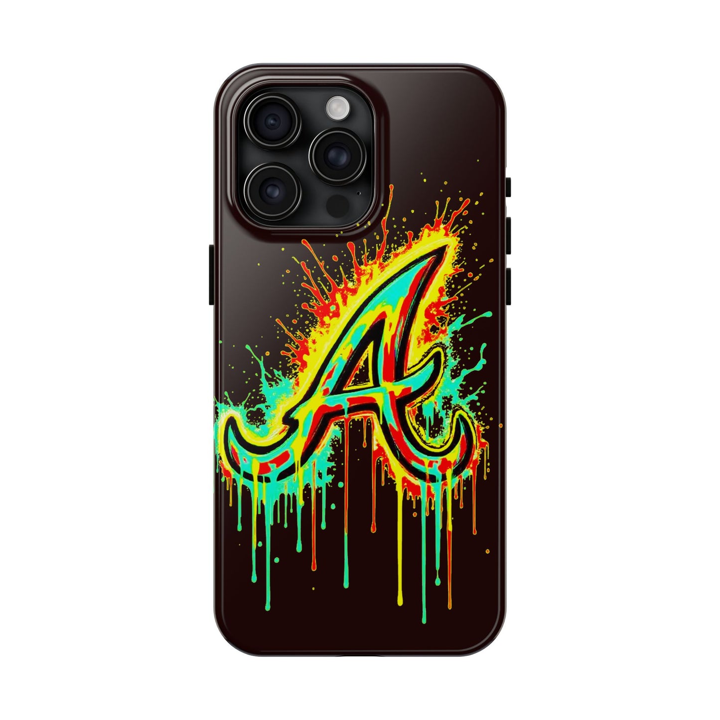 Neon Drip 'A' Graphic Tough Protective Case