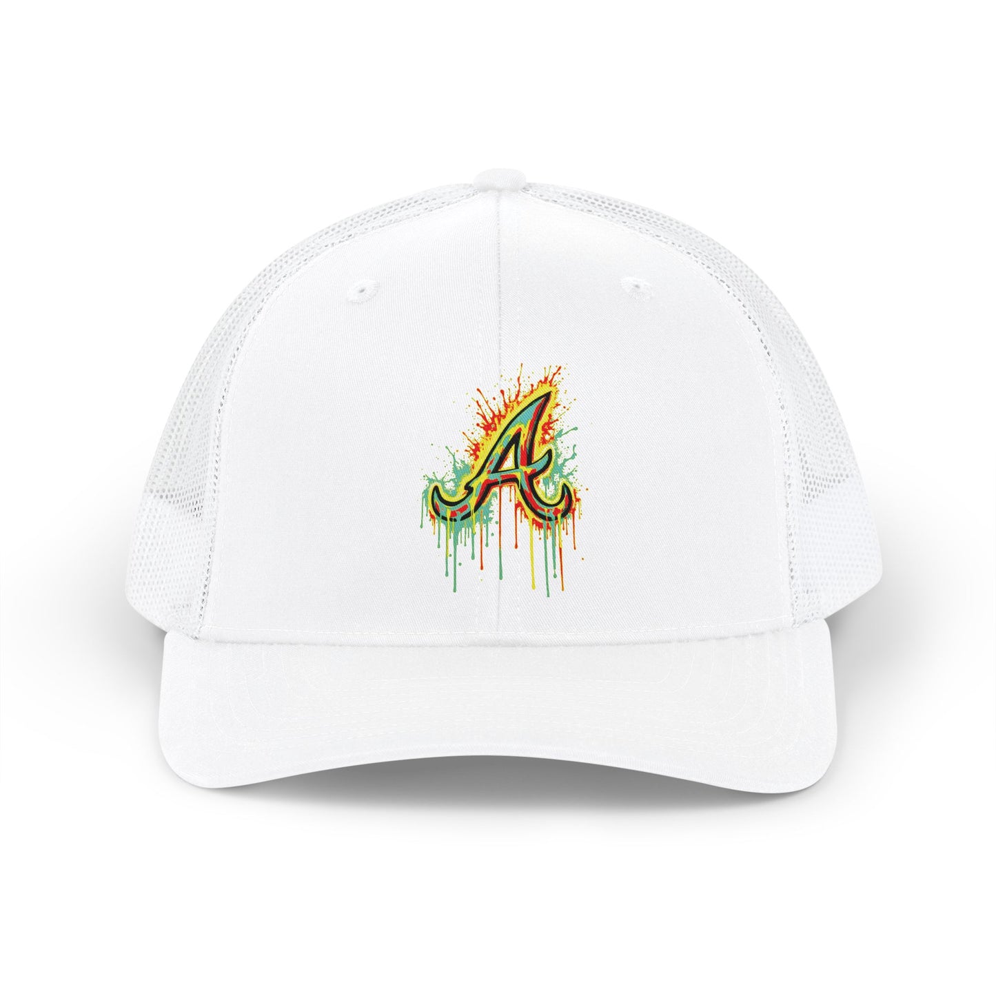 "A" Paint Drip Richardson Snap Hat