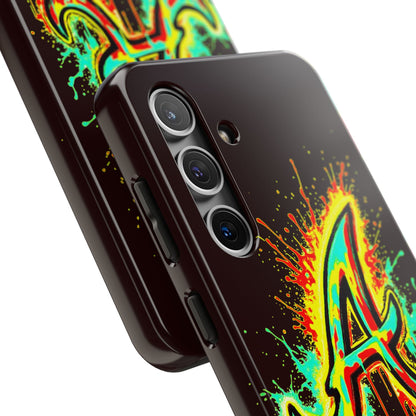 Neon Drip 'A' Graphic Tough Protective Case