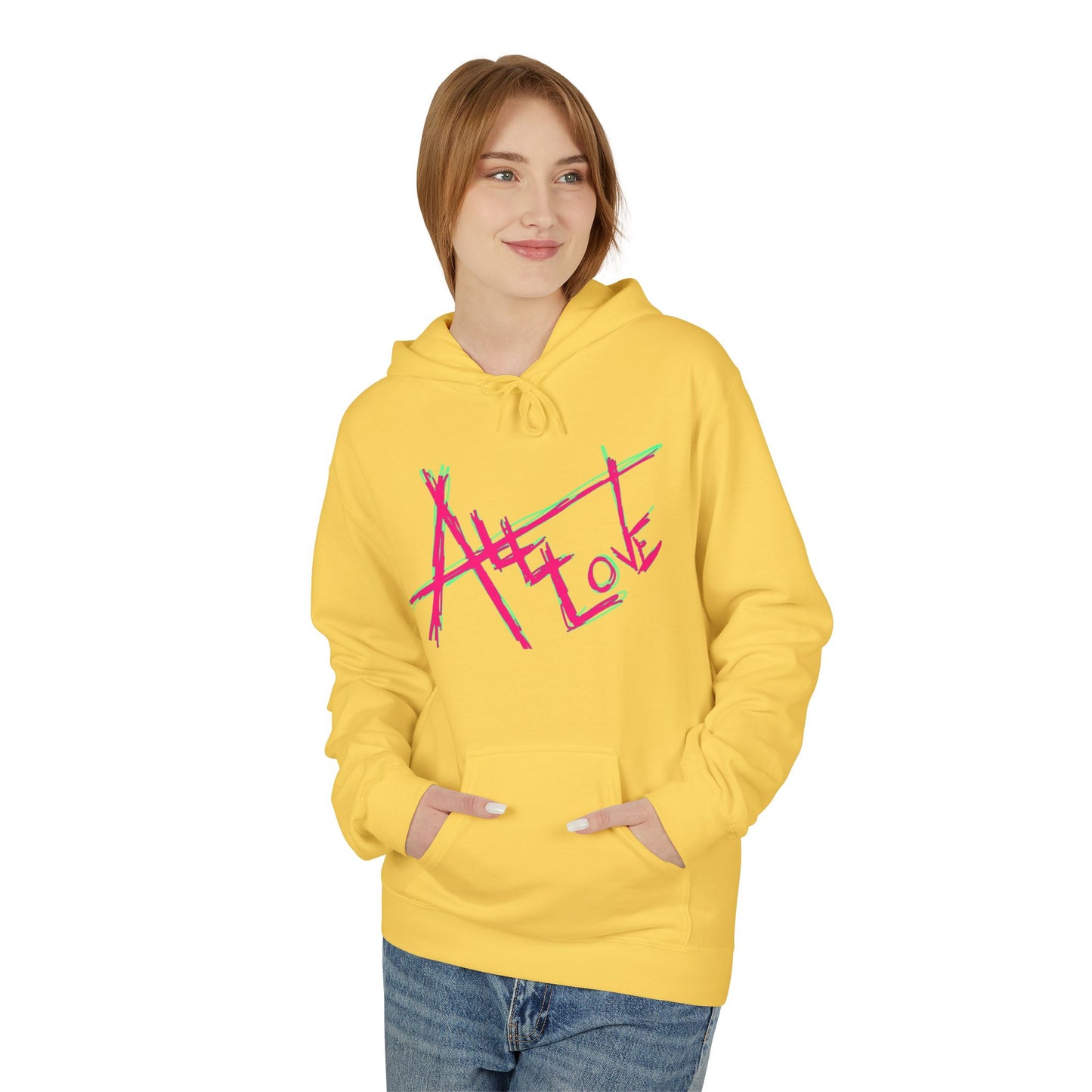 All Love Hoodie — Inspirational 'Love Your Neighbor' Fleece Hoodie