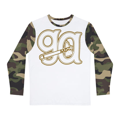 Camo Sleeve Long Sleeve Shirt with Gold 'ga' Logo