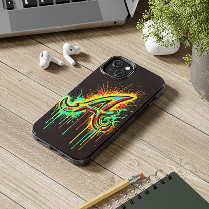 Neon Drip 'A' Graphic Tough Protective Case