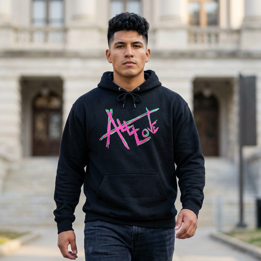 All Love Hoodie — Inspirational 'Love Your Neighbor' Fleece Hoodie