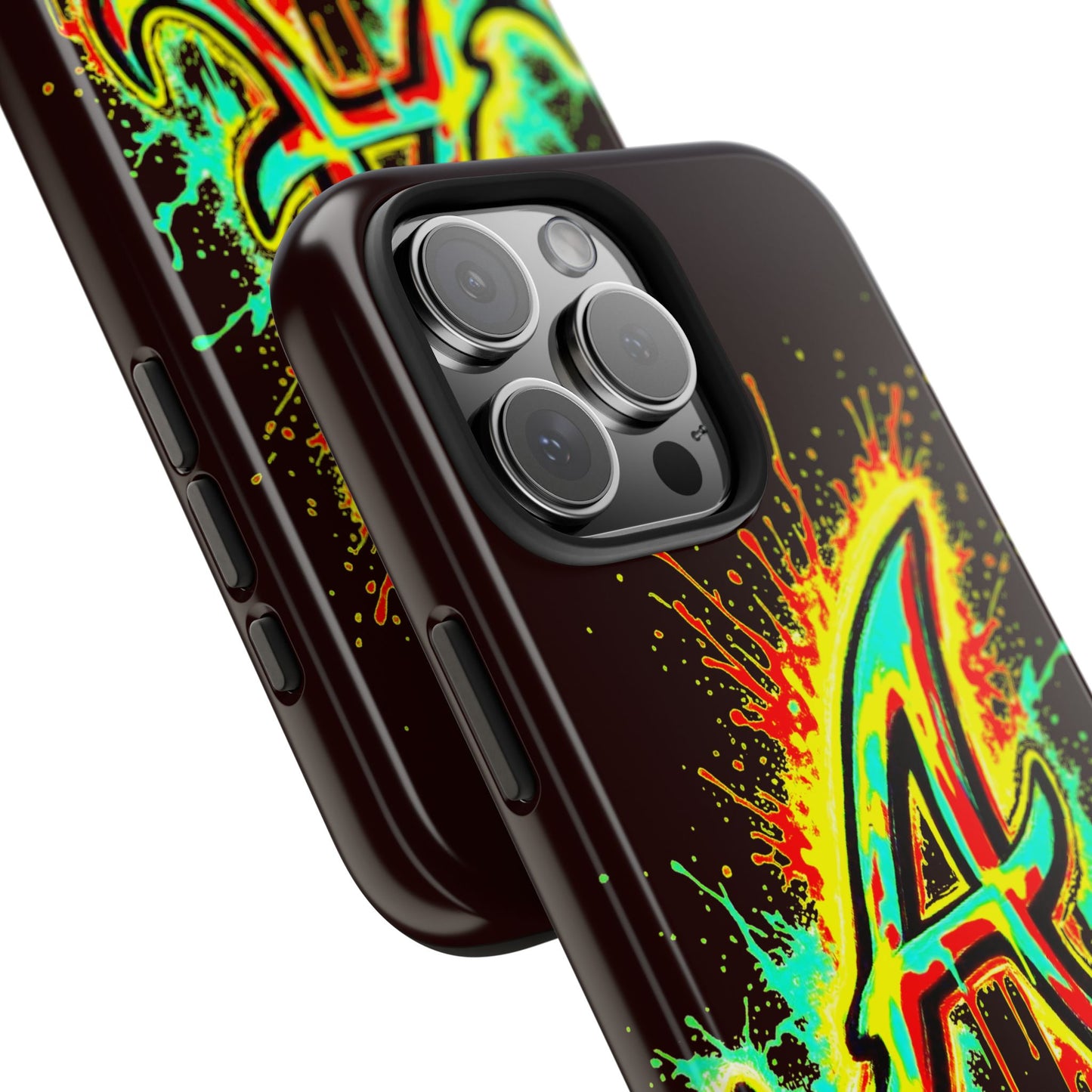 Neon Drip 'A' Graphic Tough Protective Case