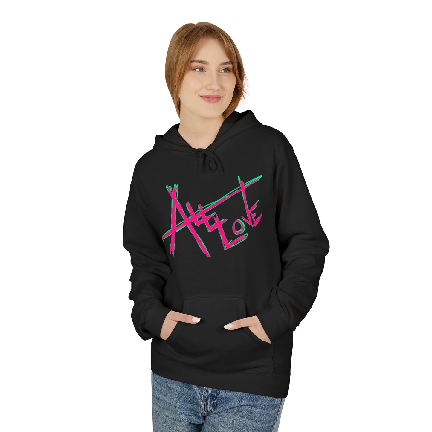 All Love Hoodie — Inspirational 'Love Your Neighbor' Fleece Hoodie
