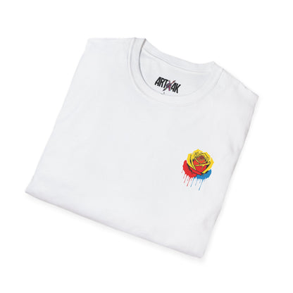 Dripping Tricolor Rose T-Shirt