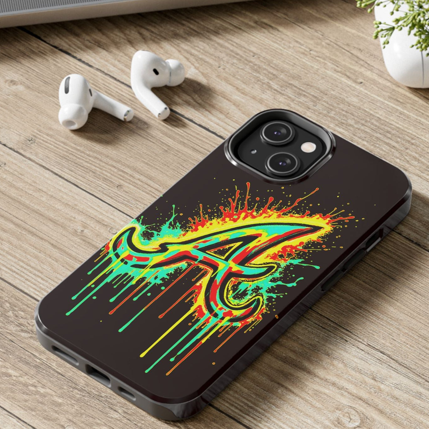 Neon Drip 'A' Graphic Tough Protective Case