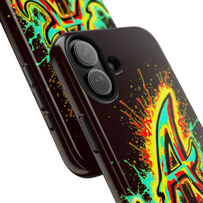 Neon Drip 'A' Graphic Tough Protective Case
