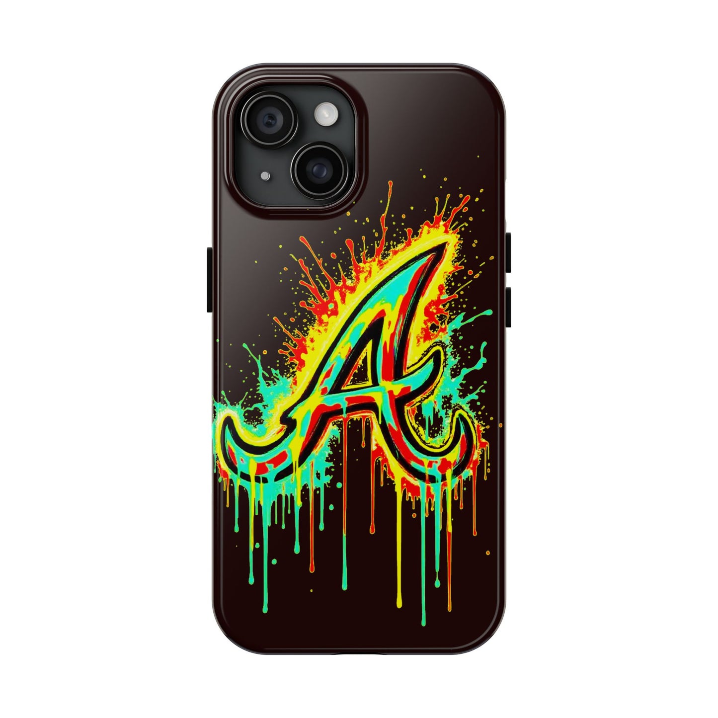 Neon Drip 'A' Graphic Tough Protective Case