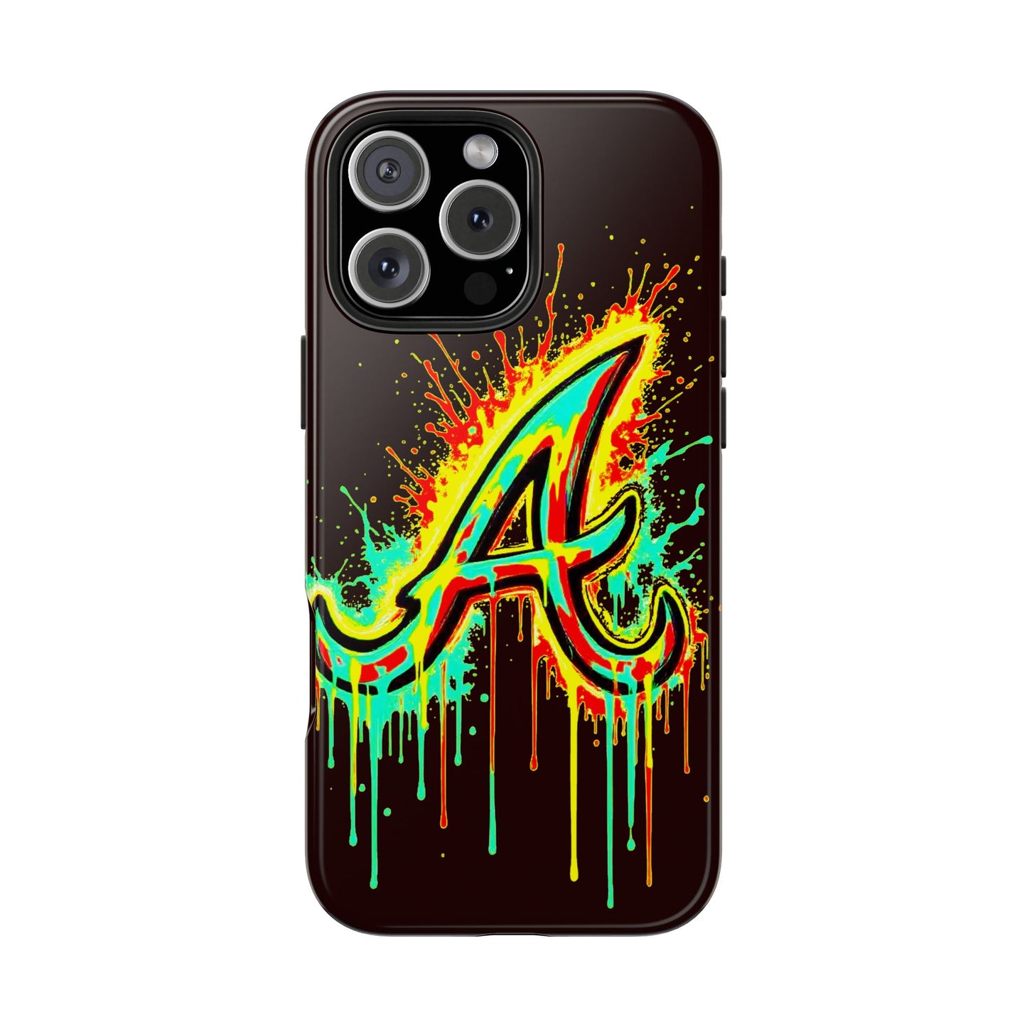 Neon Drip 'A' Graphic Tough Protective Case
