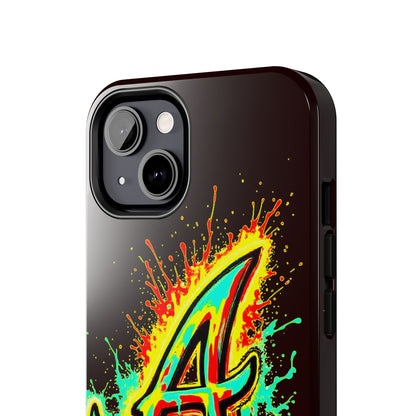 Neon Drip 'A' Graphic Tough Protective Case