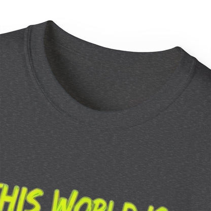 Raccoon Stealing the World Tee — 'Stealing the World' Graphic T-Shirt