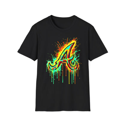 Atlanta Braves Paint Drip T-Shirt