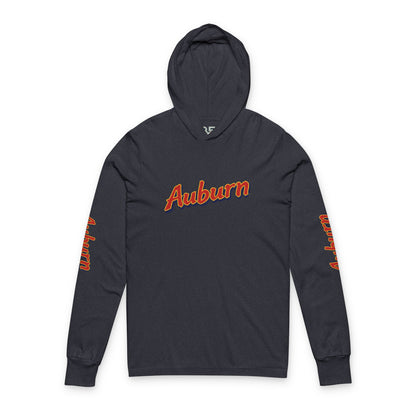 Auburn "The Hit" Junior Rosegreen Hooded Long-Sleeve Tee