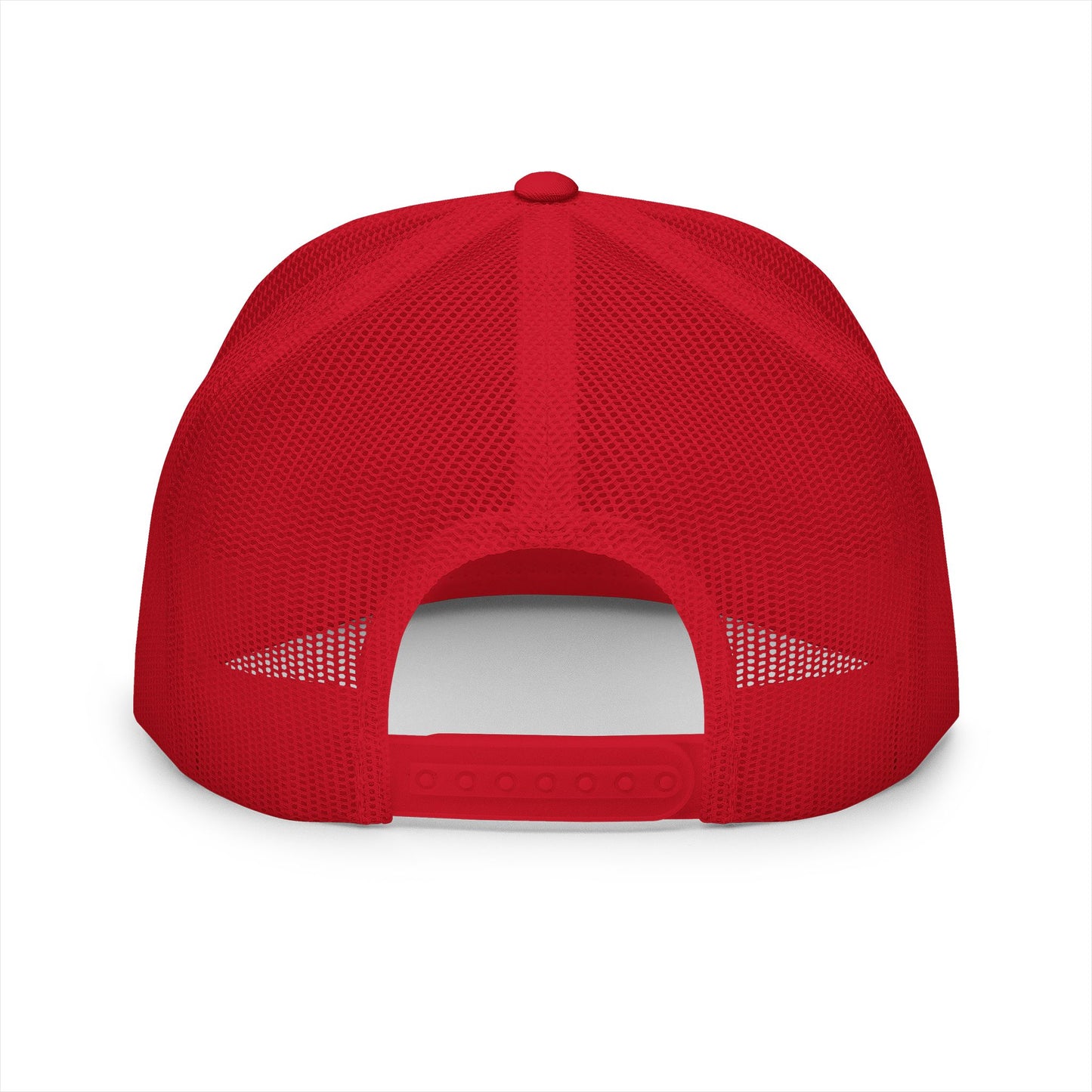 Floral Letter A Embroidered Initial Trucker Cap | Monogram Flower Hat