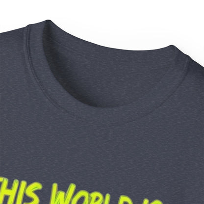Raccoon Stealing the World Tee — 'Stealing the World' Graphic T-Shirt